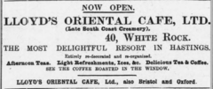 Advert for Lloyds Oriental Cafe Ltd